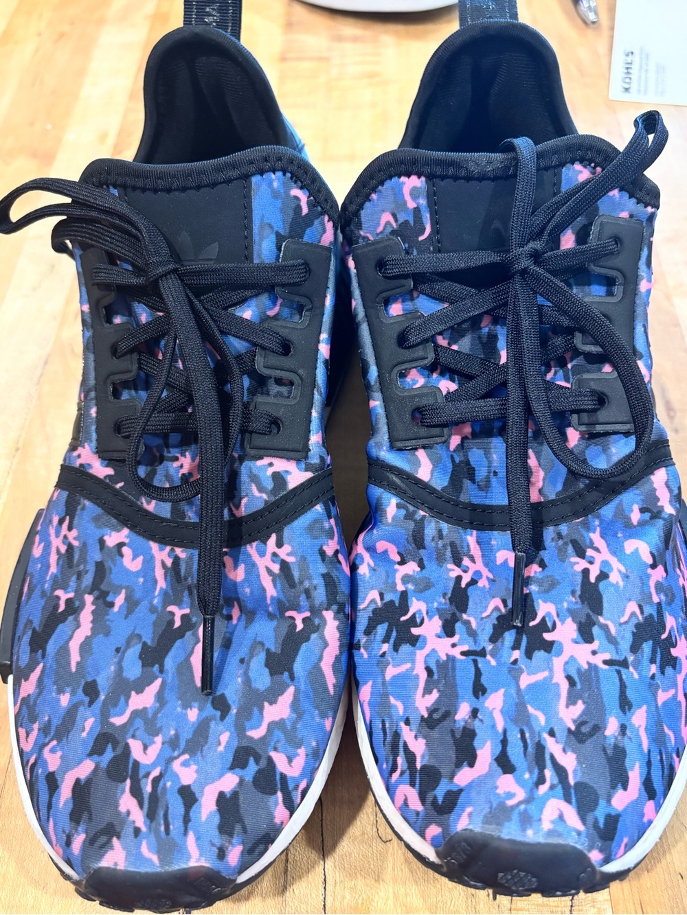Adidas NMD_R1 shoes size 7 pink,blue,black camo
